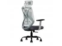 CELLBELL C190 Berlin Office Chair, High Back Mesh Ergonomic Home Office Desk Chair (Grey - White)