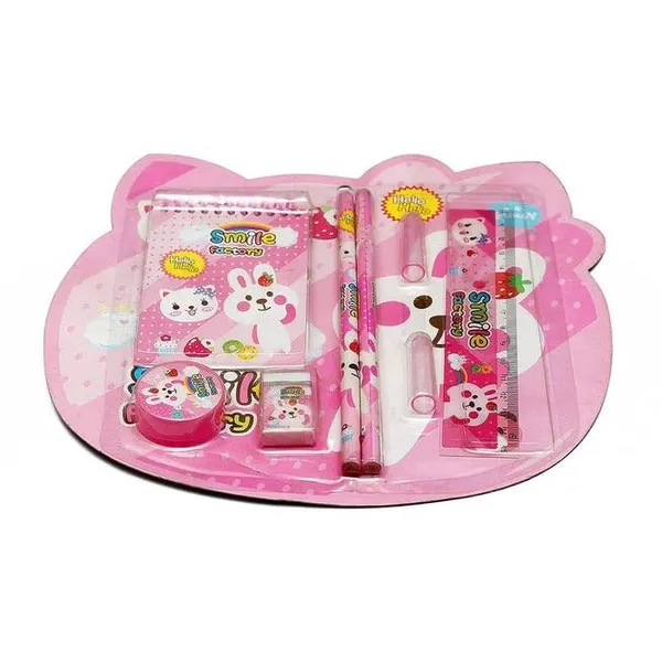 ATEVON 8-in-1 Cute Stationery Gift Set for Kids – Includes Notebook, Pencils, Eraser, Sharpener, Scale, Pencil Cap, and Tape – Cartoon Animal Design for School, Birthday Return Gifts & Home Use Rs.104 @ Amazon