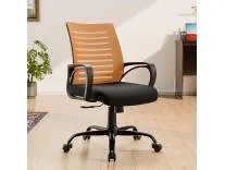 [HDFC CC] Green Soul Atom | Ergonomic Office Chair for Home & Office | 12 Months Warranty | Comfortable & Spacious Seat | Rocking-tilt Mechanism | Heavy Duty Metal Base (Black & Orange)