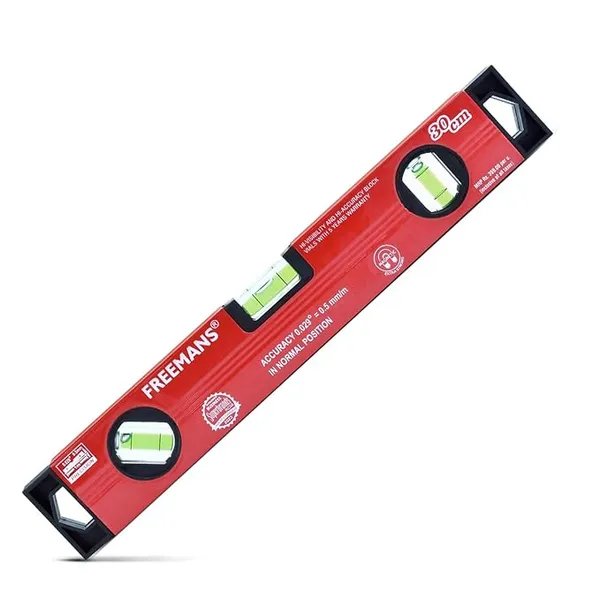 FREEMANS Box Section Aluminum Spirit Level with Magnet 30cm