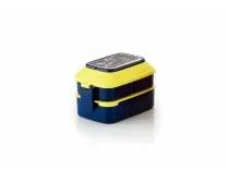 Lunch Box for School - 4 Compartment Plastic Tiffin Box, Air Tigh Easy to Clean Lunch Box for Kids, Fresh Box for Sandwiches, Pasta, Noodle, Salad, Wrap (Double Layer Bento Square Lunch Box)