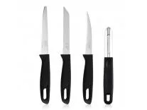 Pigeon by Stovekraft Edge High Grade Stainless Steel 4 Pcs Kitchen Knife Set | Black
