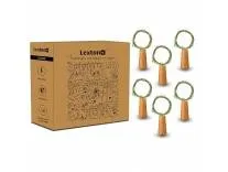Lexton 2 Meter Cork Light | Bottle Light | Green Copper String Light | Cork String Light | 6 Pieces | for Valentine's Day, Room décor, Birthdays, Party,Diwali