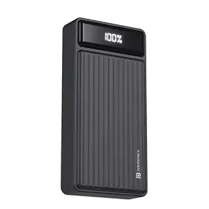 [All Banks CC] Portronics Luxcell B 20K Advanced 20000 mAh Power Bank with 22.5W Max Output, LED Battery Display, 22.5w Mach USB-A, 20w Type C PD Output, Type C Input, Wake Up Button, Black