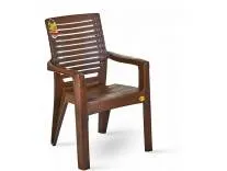 Modern Plastic Chair go Home Bedroom (Brown) Rs.854 @ Amazon
