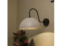 Hammer White Pendant 10" Wall Sconce Gooseneck Retro Wall Light Fixtures for Bedroom Nightstand, Barn Warehouse Rs.702 @ Amazon