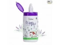 Wipe ME Pet Wipes | 100% Biodegradable | Anti-Bacterial & Hypoallergic | Cleansing, Deodorising & Grooming Wipes | Lavender, Vitamin E & Olive Oil | Natural Extracts & Actives - 100 Wipes Rs.259 @ Amazon