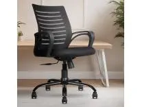 [HDFC CC] INNOWIN Mini Jazz Mesh Mid-Back Ergonomic Home Office Chair | 3-Years Limited Warranty Included | Tilting & Height Adjustable Mechanism, Heavy Duty Metal Base | Ideal for Office Work & Study (Black) Rs. 2790 @ Amazon