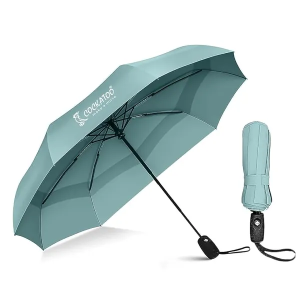 Cockatoo Rain-Guard Automatic Umbrella With 8 Ribs, Material- Polyponee, Umbrella For Women & Men, With Auto Open-Close Button Rs.299 @ Amazon