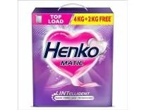 Henko Matic Top Load Detergent Powder 4KG + 2KG | Lintelligent Nano Fibre Lock Technology, Removes Toughest Stains From Your Clothes, Locking Fibres & Color Intact Rs.779 @ Amazon