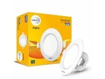 Wipro Garnet 10W Round Downlight Junction Box | Green | Glare-Free Design | Recessed Downlighter for False Ceiling | Surge Protection upto 4Kv | Cutout ∼ 3 inch | Pack of 1