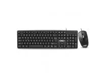 FRONTECH Wired USB Keyboard and Mouse Combo with 104 Keys, 3-Button Mouse, and 1000 DPI Optical Sensor.(KB-0012) Rs.339 @ Amazon