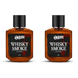 BEARDO Whisky Smoke Perfume For Men, 50Ml X 2 | Eau De Parfum | Strong Long Lasting| Spicy, Woody Oudh | Body Spray | Gift For Husband And Boyfriend | Christmas Gift | Gift For Friends