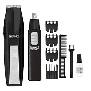 Wahl 5537-1801 Beard Trimmer with Additional Personal Trimmer (Black)