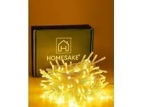 Homesake® 36 Feet Long 40 LED Power Pixel Serial String light Fairy Lights, Plug Sourced, Home & Outdoor light for christmas tree light corner Home, ornament setup festive decor (Pack of 1 Warm White)