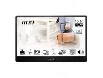 MSI PRO MP161 E2 15.6 inch FHD Portable Monitor, 1080p IPS 60Hz, Anti-Flicker, Less Blue Light, Speaker, Enhanced Chassis, 360° Rotatable Kickstand, Mini-HDMI 2.0b, 2X USB-C