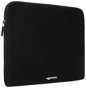 Amazon Basics Laptop Sleeve Case Cover Pouch for 14-Inch, 14.1-Inch Laptop (Black)
