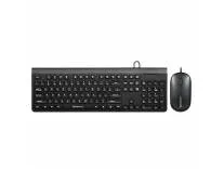 ZEBRONICS JUDWAA 880 Wired USB Keyboard & Mouse Combo, Plug & Play, 105 +12 Integrated Multimedia Keys, 3 Button Mouse, 1000 DPI, High Precision, Advanced Optical Sensor