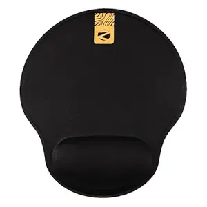 ZEBRONICS MSP-X5 Mouse Pad, for Speed and Precision Operation, Ultra-Smooth Fabric Surface + Memory Foam Wrist Rest, Optimised for All Mouse Sensors, Anti Slip Rubber Base, Surface of 211 x 240 mm