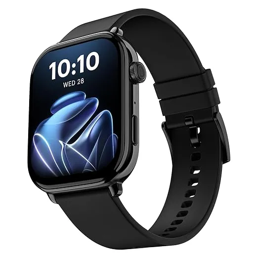 Noise Pulse 4 Max Smart Watch with AI Create (India's 1st Ever with Unlimited Watch Faces), AI Search, 1.96" AMOLED Display, Functional Crown, Premium Metallic Finish, Health Suite (Jet Black) Rs.1999 @ Amazon