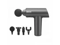 MEDITIVE Deep Tissue Gun Massager – 6 Speed Levels Body Massager, Electric Massage Gun for Pain Relief, Type-C Charging, Quiet Operation, 4 Massage Heads, Handheld Full Body Massager Machine for Muscle Recovery