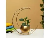 CraftVatika Geometric Metal Flower Vase Diwali Gift Items for Home Decoration Tabletop, Side Table, Living Room, Home Office Decoration, Home Decorative Items, Golden 18.5 CM Height (1 Box) Rs.273 @ Amazon