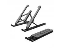Zebronics-NS1000 Laptop Stand Featuring Foldable Design, Anti-Slip Silicone Rubber Pads, Supports Maximum of 5kgs Weight, 6 Adjustable Levels.
