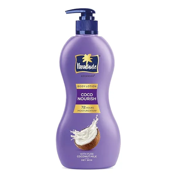 Parachute Advansed Coco Nourish Body Lotion, With Pure Coconut Milk, 100% Natural, Dry Skin Moisturizer, 600ml