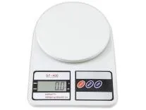 Btag SF-400 Digital Kitchen Weighing Scale | 10Kg x 1g Precision | 1 year (6+6 months) warranty | Food Scale with LCD Display for Cooking, Baking, Meal Prep & Healthy Diet | (White)