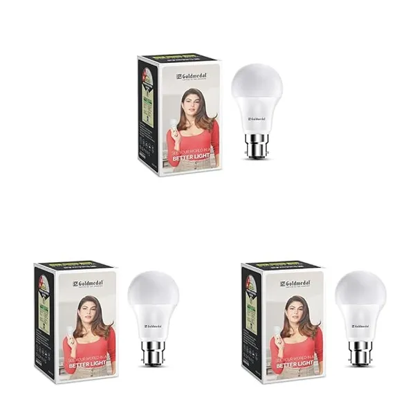 Goldmedal Wow 9W B22 LED Bulb (Warm White) - Pack of 3 Rs.135 @ Amazon