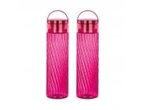 Attro O2 Spring 1000ml Water Bottle with Easy to Carry Handle Leak-proof BPA Free Plastic Material- Set of 2 Wine Rs.113 @ Amazon
