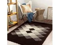 BSB HOME Designer Superfine Chenille Carpet | 500 GSM Velvet Carpet/Area Rug/Durries with Fine Gold Yarn for Living Room, Bedroom, Runner| 122 x 183 cm or 4x6 ft, Brown