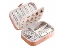 Shining Diva Fashion Jewellery Organisers Box PU Leather Storage Case for Rings, Earrings, Necklace Jewelry Organizer for Women Travel (BOX1001) (Pink) Rs.226 @ Amazon