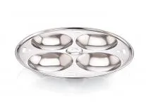 Expresso Stainless Steel Idly Plate 20.5 cm | Thick Gauge Durable Idli Maker Plate | 4 Standard Idlis Per Plate | Rust Resistant, Easy to Clean, Healthy Cooking Cookware – 1 Piece
