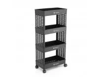Stewit Plastic Multipurpose 4-Tier Floor Mount Corner Shelf Kitchen Organizer Rack/Storage Shelf/Dish Rack/Storage Rack for Kitchen (Black) (4XL, Black) Rs.449 @ Amazon