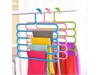 Primelife Plastic 5 Layer Pants Clothes Hanger Wardrobe Storage Organizer Rack (Set of 3), 33L X 1B X 32H Cm (Assorted Colour) Rs.132 @ Amazon