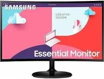 [HDFC CC] Samsung 24-Inch(59.8cm) FHD, 75 Hz, 1800R Curved 1,920 X 1,080 LED Monitor, VA Panel, Slim Design, AMD Freesync, Game Mode, Flicker Free, HDMI, Audio Port (LS24C360EAWXXL, Black)