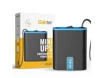 Oakter Mini UPS for 12V WiFi Router Broadband Modem | Backup Upto 4 Hours 2x2000 mAh 14.8 Wh| WiFi UPS Power Backup During Power Cuts | UPS Broadband Modem | Current Surge & Deep Discharge Protection