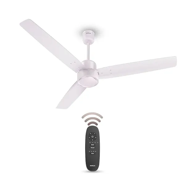 [Apply 10% Coupon] Havells FAB BLDC Ceiling Fan 1200 mm, 380 RPM, Savings upto 65%, Reverse Rotation, 4 Modes (Boost, Sleep, Breeze, Mop), Low Wattage 30 W, Low Noise, Air Flow:235 CMM, 3 Year Warranty, Blush Ivory