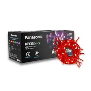 Panasonic Deco Fancy 10 Mtr LED String Light for Diwali, Decorative LED String Light for Ganesh Chaturthi, Christmas Decoration Light (Red)