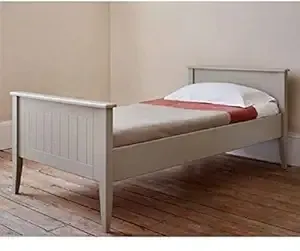 [HDFC CC] APRODZ Solid Wood Without Storage Single Size Celyn Bed for Bedroom Stylish | Grey Finish