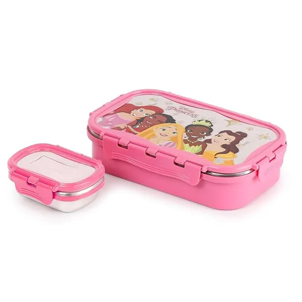 CELLO Thermo Click Toons Big | 100% Food Grade | Leak Proof & Break Resistant | 2 Containers Lunch Box, 1024 ml, Pink Rs.473 @ Amazon
