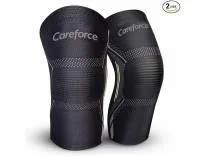 Careforce - The Force Behind Your Health Knee Support For Men & Women For Gym Workout Knee Caps For Pain Relief Knee Cap For Men In Running For Women For Squats, Compression - Rubber, Blkgrey - M Rs.179 @ Amazon