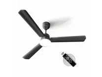 LONGWAY Luminair 1200 mm BLDC Ceiling Fan with Remote Control & LED Light | BEE 5 Star Rated Energy Efficient | Ultra High Speed 3 Blade Anti-Dust Decorative Ceiling Fan (Smoked Brown, Pack of 1)