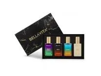 BELLAVITA Unisex Scents | Long Lasting Perfume Gift Set | Perfume for Man | Gifts for Woman | EDP 4x20ML | Bergamot, Vanilla, Cedar & Sandalwood