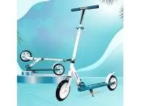 Kidsmate StreetJet Kick Scooter for Aged 6 Years and Above | Kids & Adult Scooter | 2 Wheel Scooter, Foldable Design, 3 Adjustable Height Options with Rear Braking Kick Scooter-Max Load 80kg (White) Rs.1799 @ Amazon