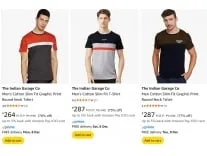 The Indian Garage Co. Men's Clothing upto 82% off starting From Rs.211 @ Amazon