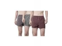 Dollar Pack of 3 Cotton Checkered Men Boxer Rs.247 @ Amazon