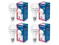 Crompton Emergency 12 W LED Bulb Base B22 Cool Day Light (Pack of 4)