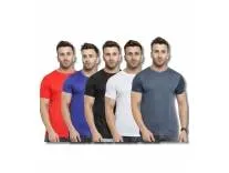 AWG ALL WEATHER GEAR (Pack of 5, Dry Fit T Shirts for Men